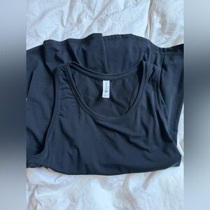 all in motion Black Scoop Neck Tank Top